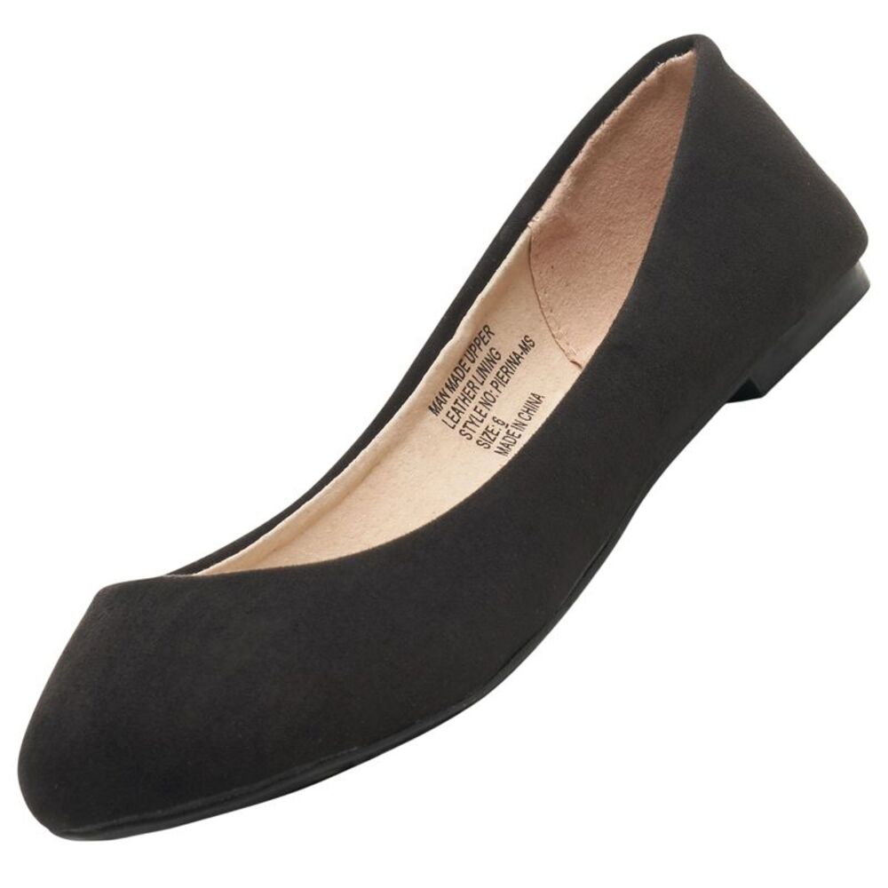 Alpine Swiss Pierina Womens Classic Round Toe Ballet Flats Work Slip On Shoes